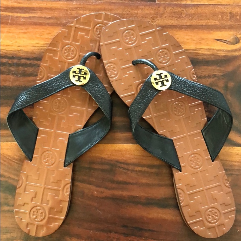 Tory Burch flip flops WORN ONCE